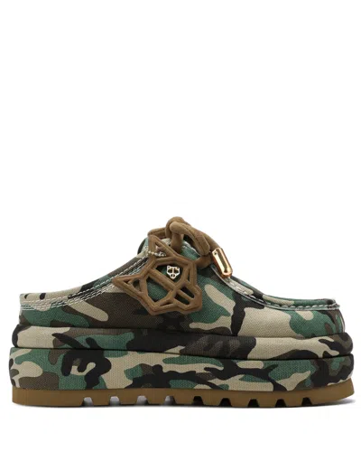 Naked Wolfe Blizzard Genuine Shearling Platform Clog