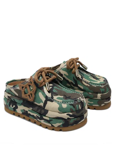 Naked Wolfe Blizzard Genuine Shearling Platform Clog