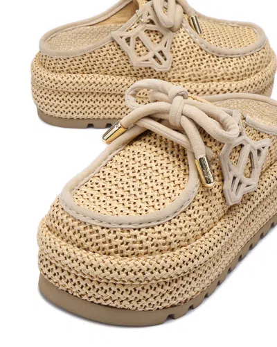 Naked Wolfe Blizzard Raffia Weave In Brown