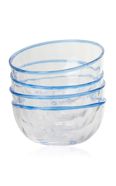 Akua Objects Set-of-four Peter Bowls In Turquoise