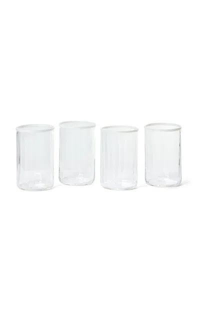 Akua Objects Set-of-four Small Peter Glass In White