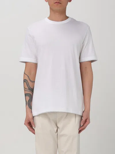Eleventy White Crew Neck T-shirt In White