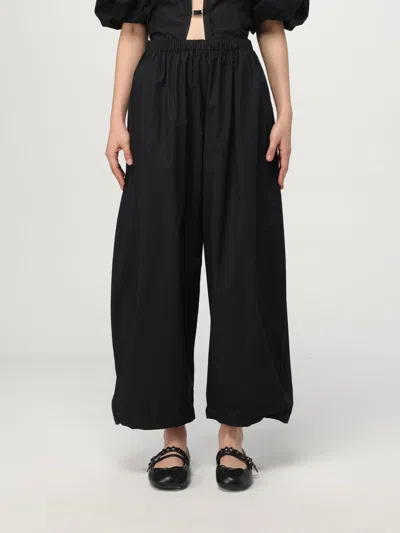 Pinko Wide-leg Trousers With Belt In Black