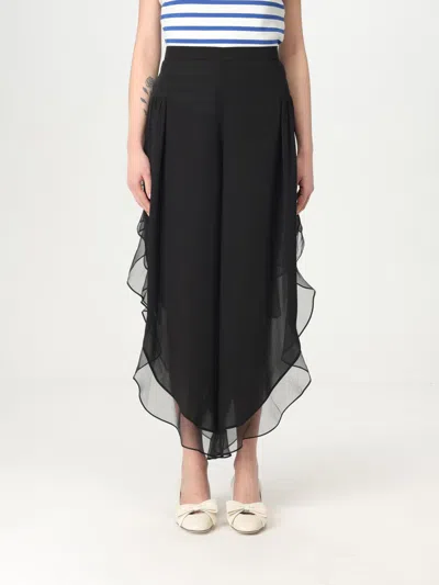 Valentino Georgette Baloon Pants In Black