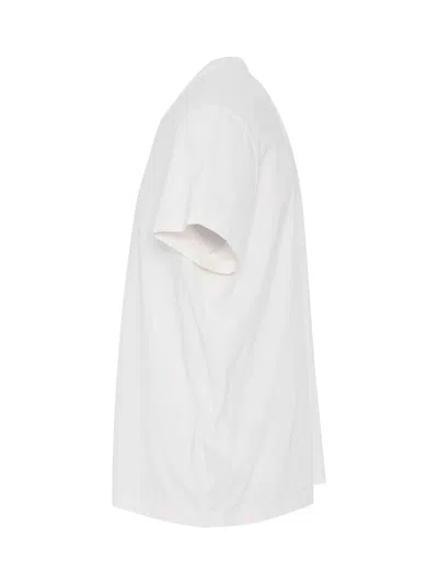 Maison Margiela Distorted Logo T-shirt In White