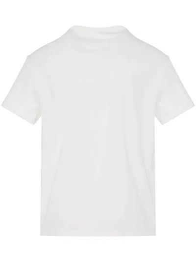 Maison Margiela Distorted Logo T-shirt In White