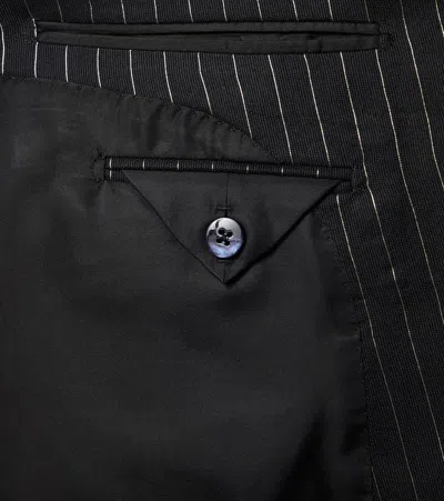 Tom Ford Master Twill Shelton Evening Tuxedo Suit In Black