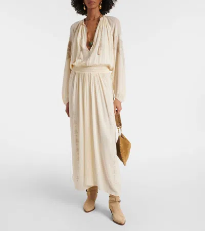 Isabel Marant Deivy 50 Suede Ankle Boots In Beige