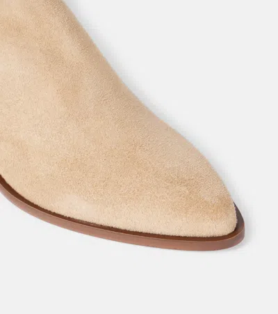Isabel Marant Deivy 50 Suede Ankle Boots In Beige