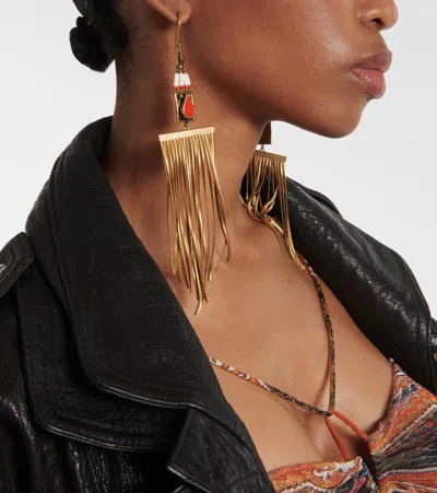 Isabel Marant Jaya Drop Earrings In Yellow