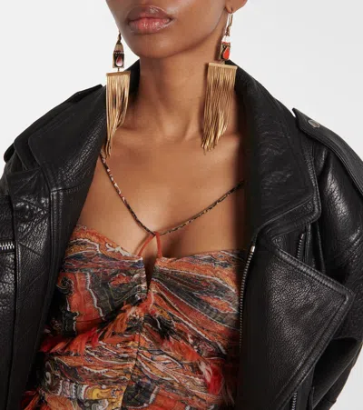 Isabel Marant Jaya Drop Earrings In Yellow