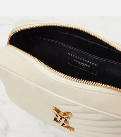 Saint Laurent Lou Medium Quilted Leather Shoulder Bag In Cream