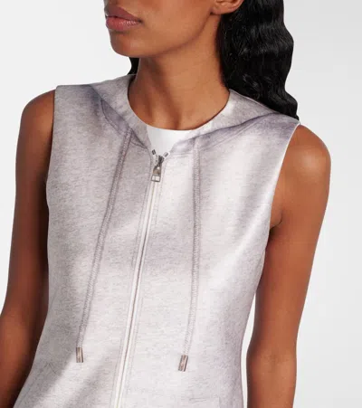 Jw Anderson J. W. Anderson Grey Sleeveless Grey Mini Dress In Heather Grey