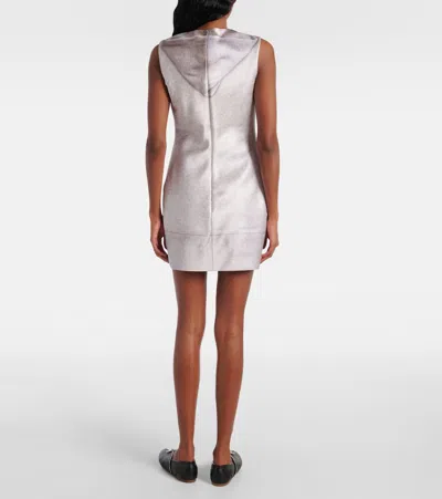 Jw Anderson J. W. Anderson Grey Sleeveless Grey Mini Dress In Heather Grey
