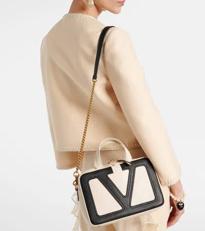Valentino Small Nappa Leather Top Handle Bag In White