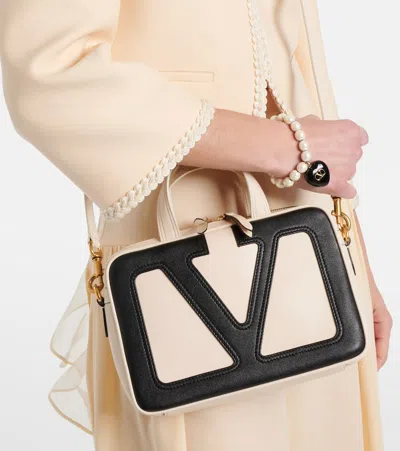 Valentino Small Nappa Leather Top Handle Bag In White