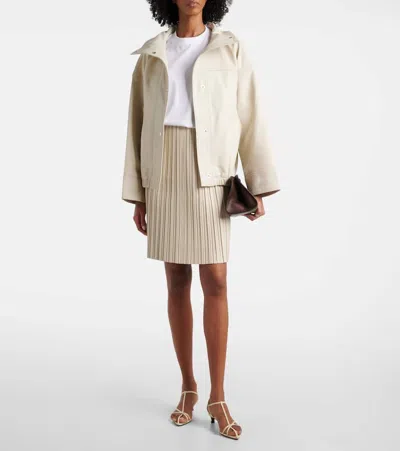 Rohe Reinvented Leather Jacket In White