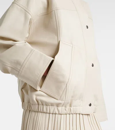 Rohe Reinvented Leather Jacket In White