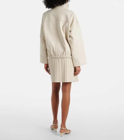 Rohe Reinvented Leather Jacket In White