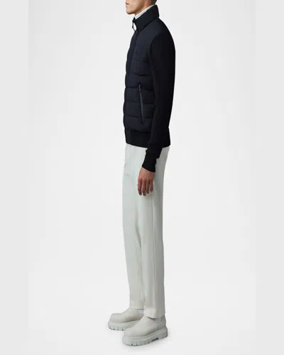 Mackage Haney-cityz Quilted Long-sleeve Jacket In Blue