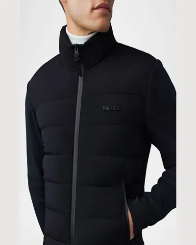 Mackage Haney-cityz Quilted Long-sleeve Jacket In Blue