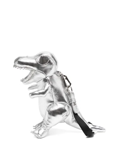 Miharayasuhiro T-rex Messenger Bag In Silver