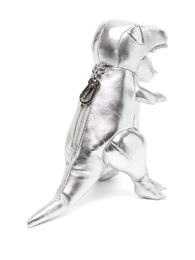 Miharayasuhiro T-rex Messenger Bag In Silver