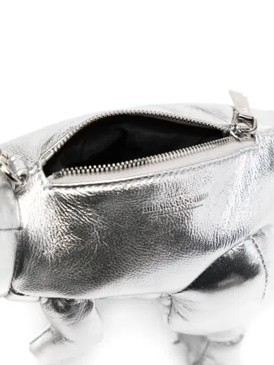 Miharayasuhiro T-rex Messenger Bag In Silver