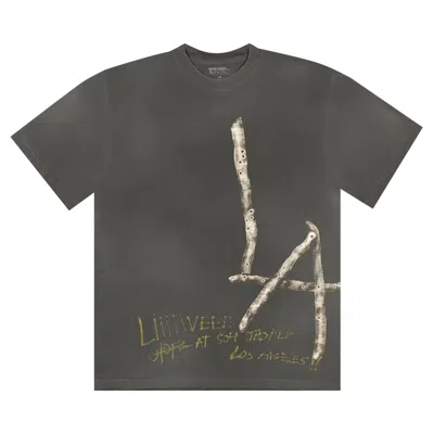 Pre-owned Cactus Jack By Travis Scott Utopia Is In Los Angeles T-shirt 'grey'