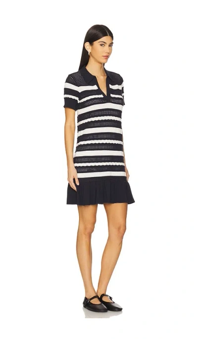 Cinq À Sept Clementine Knit Polo Dress In Black