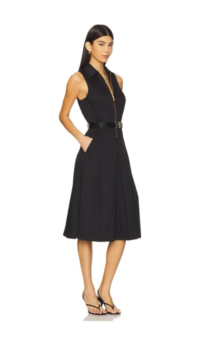 L'agence Kylo Poplin Shirt Dress In Black