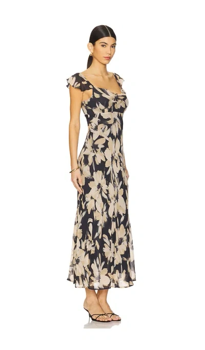 Rails Marigold Midi Dress In Charcoal Lily In Black