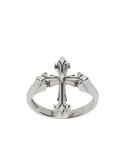 Emanuele Bicocchi Fleury Cross Ring In Gray