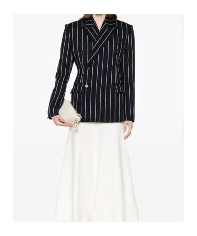 Giuseppe Di Morabito Double-breasted Pinstriped Blazer In Black