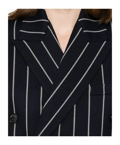 Giuseppe Di Morabito Double-breasted Pinstriped Blazer In Black