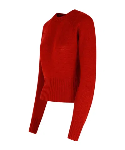 Fabiana Filippi Crew Neck Sweater In Red