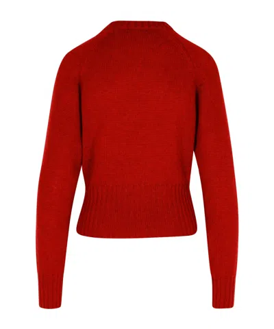 Fabiana Filippi Crew Neck Sweater In Red