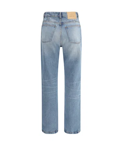 Ami Alexandre Mattiussi Straight-leg Denim Pants With Subtle Fading In Blue