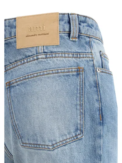 Ami Alexandre Mattiussi Straight-leg Denim Pants With Subtle Fading In Blue