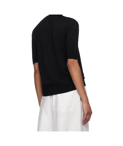 Jil Sander Crew Neck Short-sleeved T-shirt In Black
