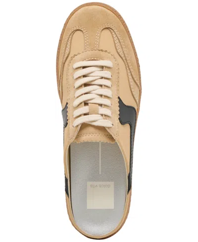 Dolce Vita Notice Slide Sneakers In Tan Multi Suede
