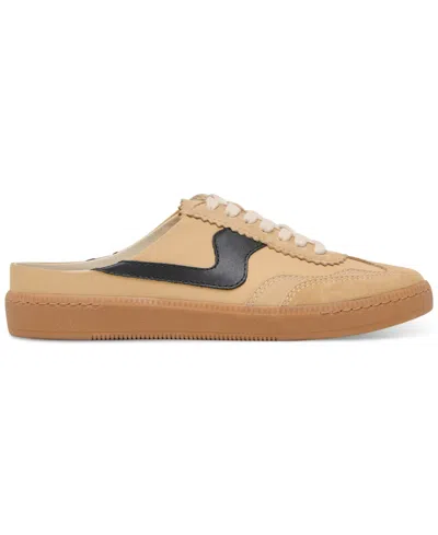 Dolce Vita Notice Slide Sneakers In Tan Multi Suede