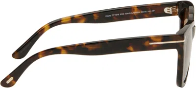 Tom Ford Brown Haylay Sunglasses In Black