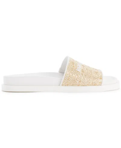 Karl Lagerfeld Women's Hazlet Slide Flat Sandals In White