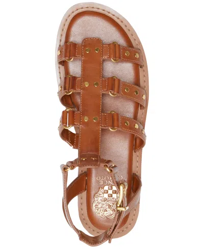 Vince Camuto Women's Claira Studded Gladiator Sandals In Caramello Brown
