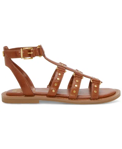 Vince Camuto Women's Claira Studded Gladiator Sandals In Caramello Brown