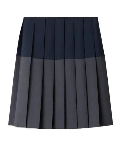 Miu Miu Mohair-wool Pleated Midi Skirt In Black