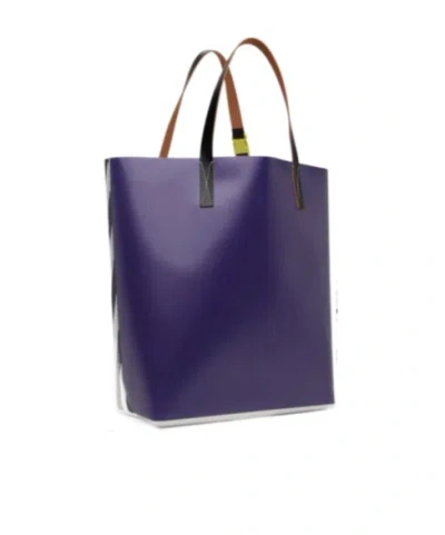 Marni Tote Shoulder Bag In Blue