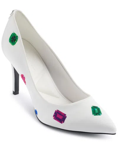 Karl Lagerfeld Women's Royale Jewels High Pumps In White Multi