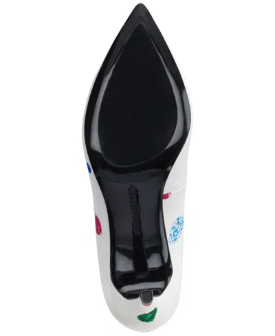 Karl Lagerfeld Women's Royale Jewels High Pumps In White Multi